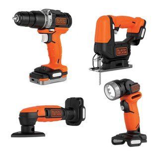 Набір з чотирьох інструментів BLACK+DECKER BDCK123S2S 1517534 фото