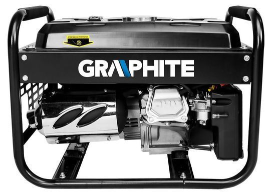 Graphite Генератор бензиновий 230В (1 фаза), 2/2.2кВт, ручний старт, AVR, 40кг 1531546 фото