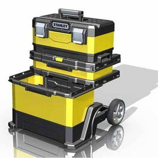 Ящик металлопластмассовый Rolling Workshop, размеры 568x730x389 мм, на колесах STANLEY 1-95-621 1515944 фото