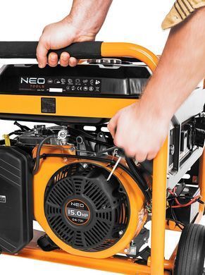 Neo Tools Генератор бензиновий 04-731, 6.0/6.5кВт, 1х12В та 2х230В (16А) та 1x230В(32А), бак 25л, 313г/кВтГ, 85 кг 1531548 фото