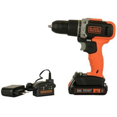 Дрель-шуруповерт ударная аккумуляторная BLACK+DECKER BCD003C1 1513112 фото