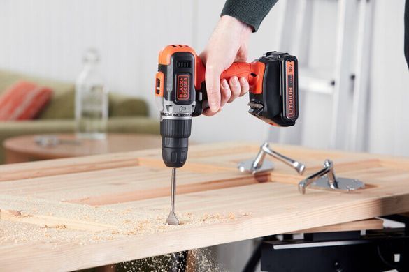 Дрель-шуруповерт ударная аккумуляторная BLACK+DECKER BCD003C1 1513112 фото