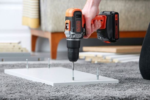 Дрель-шуруповерт ударная аккумуляторная BLACK+DECKER BCD003C1 1513112 фото