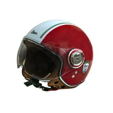 Мотошолом відкритий Beon B-110B Ferrari SHINY RED/WHITE (глянець червоний/білий), розмір XL 1530056 фото
