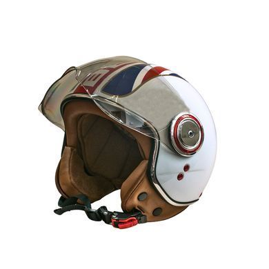 Мотошолом відкритий Beon B-110B FLAG SHINY WHITE/RED/BLUE (глянець білий/червоний/синій), розмір XL 1530058 фото