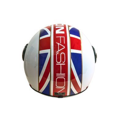Мотошолом відкритий Beon B-110B FLAG SHINY WHITE/RED/BLUE (глянець білий/червоний/синій), розмір XL 1530058 фото