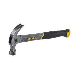 Молоток Fiberglass з вагою головки 450 г, з загнутим цвяходером STANLEY STHT0-51309 1513369 фото