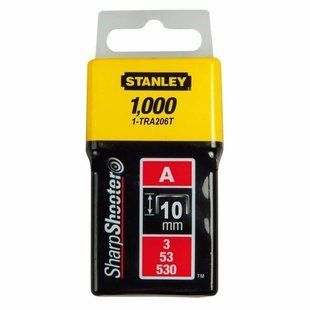 Скоби тип А висотою 10 мм, для степлера ручного Light Duty, в упаковці 1000 шт STANLEY 1-TRA206T 1515685 фото
