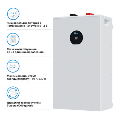 Аккумуляторная батарея Deye SE-F16-C (LiFePO4 51,2V 314Ah 16.0 kWh) 1540337 фото