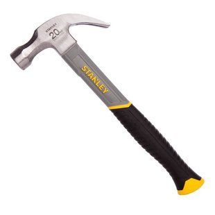 Молоток Fiberglass з вагою головки 570 г, з загнутим цвяходером STANLEY STHT0-51310 1513370 фото