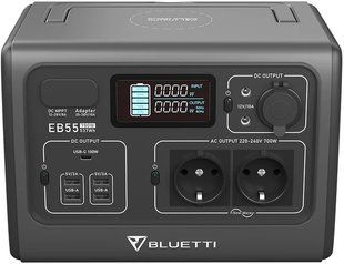 Зарядна станція BLUETTI PowerOak EB55 Portable Power Station (537 Вт&middot;г) 700 Вт (1508253) 1508253 фото
