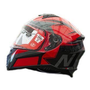 Мотошолом інтеграл Nitro N560 Podium GUN/RED/BLACK (сірий, червоний, чорний), розмір XL 1530013 фото
