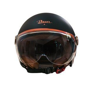 Мотошолом відкритий Beon B-120 31-kangaroo MATT BLACK/KANGAROO (матовий чорний/кенгуру), розмір L 1530065 фото