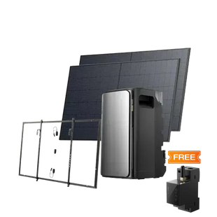 Комплект EcoFlow STREAM ULTRA/Solar Panel 2*400 с креплениями Balcony Hook Kit/Умный счетчик Smart Meter 1537681 фото