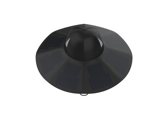 Солнечная шляпа EcoFlow Solar Hat Черная 12 Вт 1509032 фото