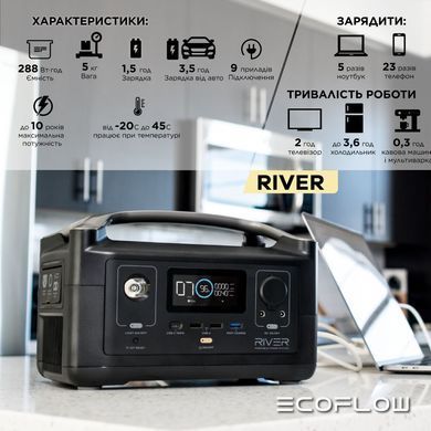 Зарядная станция EcoFlow RIVER (288 Вт&middot;ч) 1508909 фото