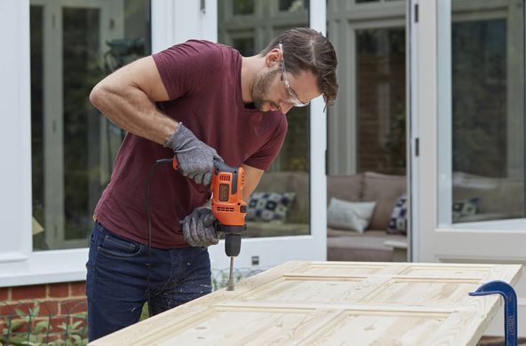 Дриль мережевий ударний BLACK+DECKER BEH200 1513180 фото