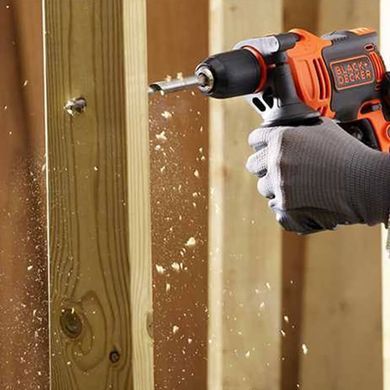 Дриль мережевий ударний BLACK+DECKER BEH550K 1513182 фото
