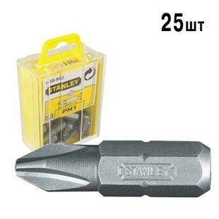 Біта з шестигранним хвостовиком 1/4 під шліц Ph1 довжиною 25 мм STANLEY 1-68-942 1514233 фото