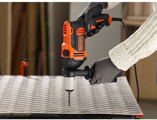 Дриль мережевий ударний BLACK+DECKER BEH850 1513185 фото