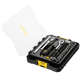 Набір торцевих головок 1/4 FATMAX&reg; Maxi Drive, шестигранних, 48 предметів STANLEY FMMT98101-0 1514388 фото
