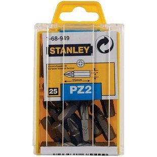 Біта з шестигранним хвостовиком 1/4 під шліц Pz2 довжиною 25 мм STANLEY 1-68-949 1514238 фото