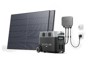 Комплект EcoFlow PowerStream - мікроінвертор 600W + зарядна станція Delta Pro та сонячні панелі 2х400 1537641 фото