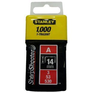 Скоби тип А висотою 14 мм, для степлера ручного Light Duty, в упаковці 1000 шт STANLEY 1-TRA209T 1515687 фото