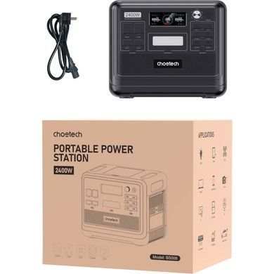 Портативная зарядная станция CHOETECH 2400W Powerstation (BS008) 1537561 фото