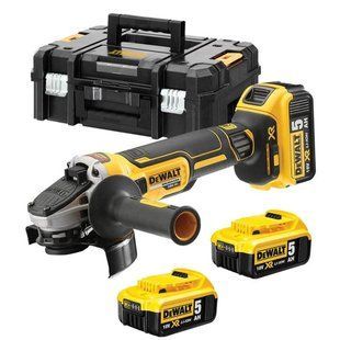 Шліфмашина кутова - болгарка акумуляторна безщіткова DeWALT DCG405P3 1514898 фото
