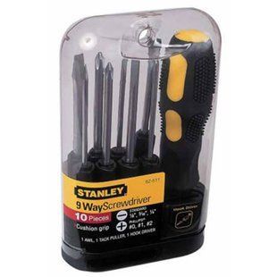 Отвертка &ndash; набор Multifunctional с девятью сменными стержнями &ndash; битами STANLEY 0-62-511 1515782 фото
