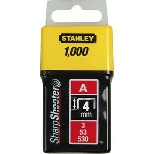 Скоби тип А висотою 4 мм, для степлера ручного Light Duty, в упаковці 1000 шт STANLEY 1-TRA202T 1515682 фото