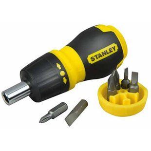 Отвертка &ndash; набор Multibit Stubby, реверсивная, с шестью сменными битами STANLEY 0-66-358 1515838 фото